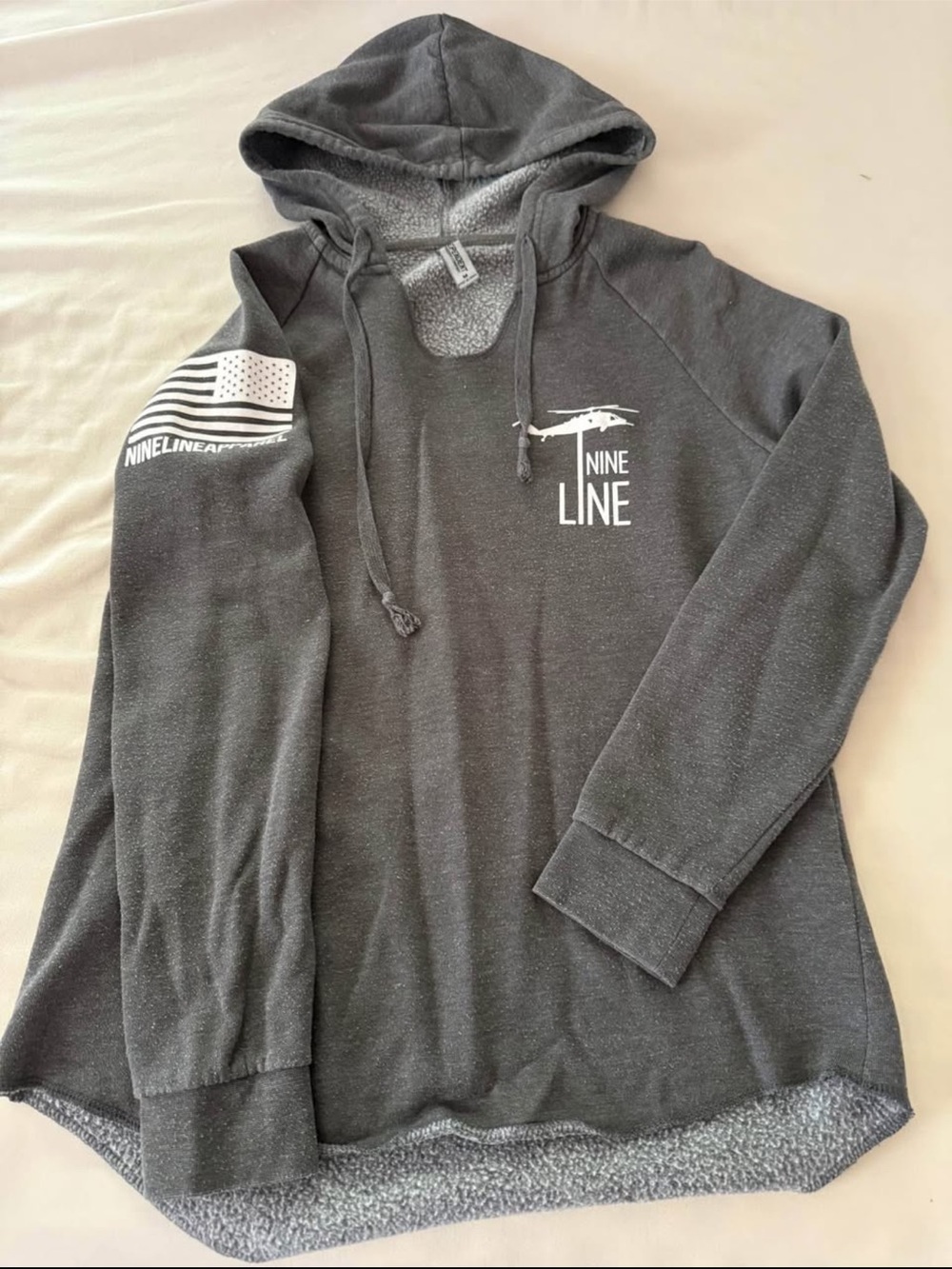 Nine Line Women's Gray Fleece-Lined Hoodie